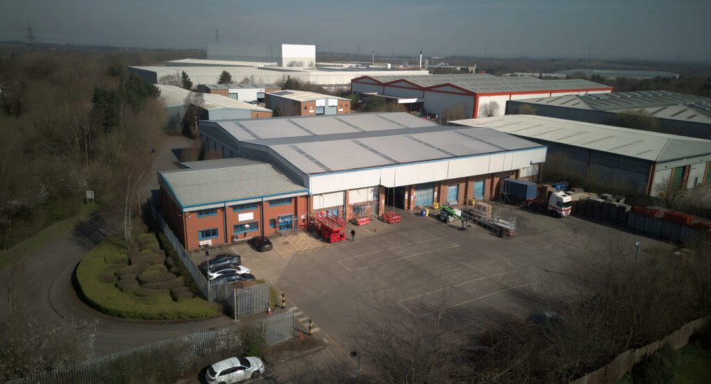 Jenkar warehouse aerial shot